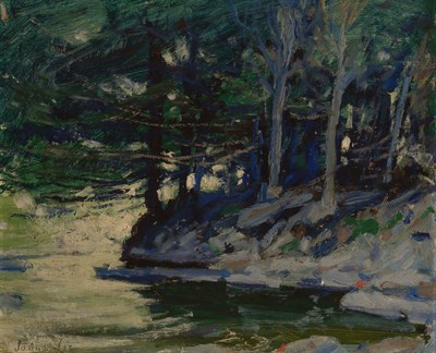 Lot 1021 - Jonas Lie American, 1880-1940 Shaded River,...
