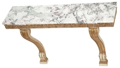 Lot 210 - Neoclassical Style Painted and Parcel-Gilt...