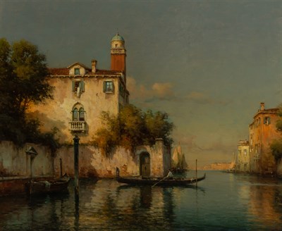 Lot 137 - Attributed to Antoine Bouvard Venetian Canal...
