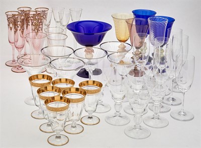 Lot 161 - Group of Glass Barware and Stemware Including...