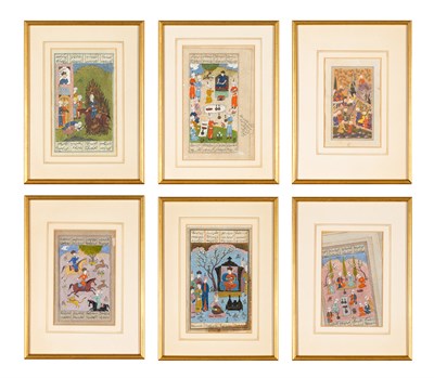 Lot 163 - A Group of Six Indo-Persian Illustrated...