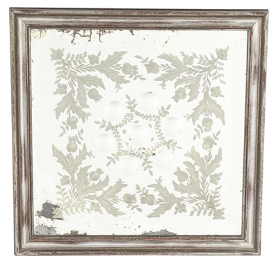 Lot 134 - Etched Witches' Mirror Interior with seven...
