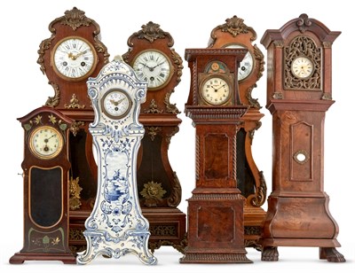 Lot 184 - Group of Miniature Tall Case Clocks Comprising...