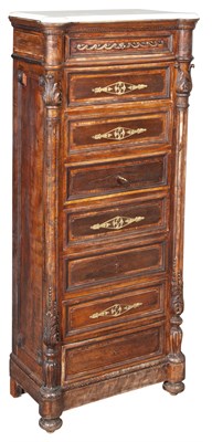Lot 372 - Louis Philippe Brass-Mounted Maple and Marble...