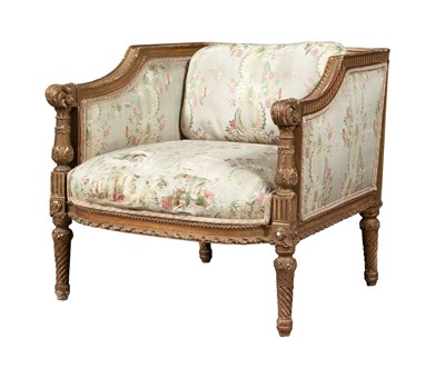 Lot 308 - Louis XVI Style Giltwood and Gilt Composition...