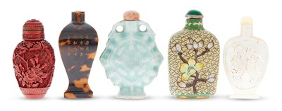 Lot 1057 - A Group of Five Chinese Snuff Bottles...