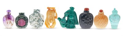 Lot 1055 - A Group of Eight Chinese Snuff Bottles...