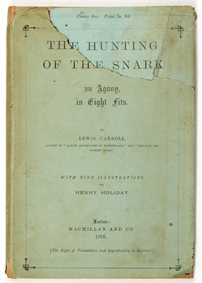 Lot 192 - CARROLL, LEWIS. The Hunting of the Snark. An...