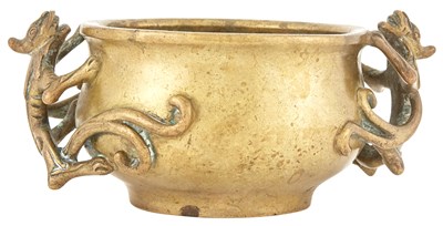 Lot 1038 - A Chinese Bronze Censer Xuande Mark, Qing...