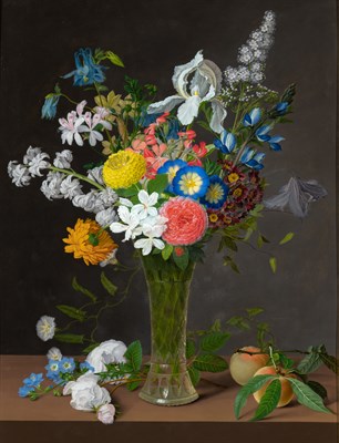 Lot 109 - Anton Steiner German, 1819-1891 Flowers in a...