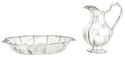 Lot 290 - Russian Silver Water Pitcher and a Continental...