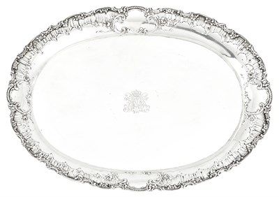 Lot 294 - Continental Silver Presentation Platter Marked...