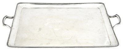 Lot 299 - Continental Silver Two Handled Large Tray...
