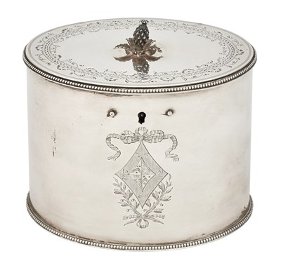 Lot 145 - George III Sterling Silver Tea Caddy James...