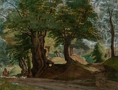Lot 60 - Ernst Willers German, 1803-1880 A Forest...
