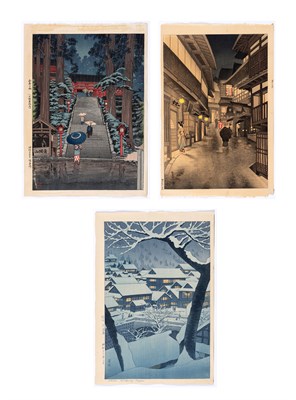 Lot 240 - Three Japanese Shin Hanga Prints Taisho Period...