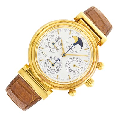 Lot 46 - International Watch Company Gentleman's Gold 'Da Vinci Perpetual Calendar' Chronograph Wristwatch, Ref. IW3750003