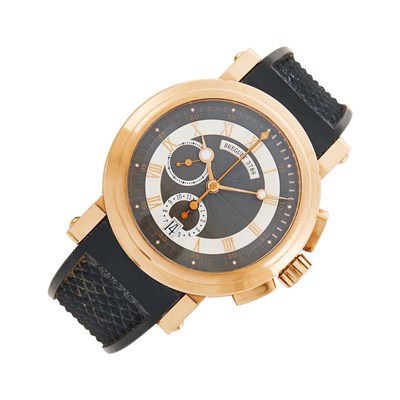 Lot 45 - Breguet Gentleman's Rose Gold 'Marine' Chronograph Wristwatch, Ref. 5827BR