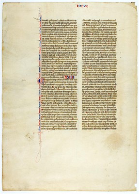 Lot 92 - [MANUSCRIPT] Leaf on vellum extracted from a...