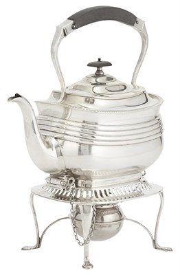 Lot 198 - English Sterling Silver Kettle on Stand...