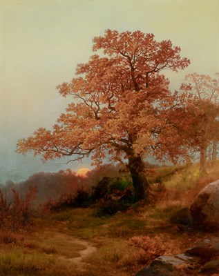 Lot 62 - Edward Moran American, 1829-1901 The Oak Tree...