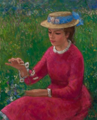 Lot 1099 - Francois Gall French, 1912-1987 Young Woman in...