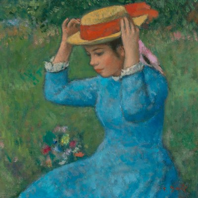 Lot 23 - François Gall French, 1912-1987 Lady Fixing...