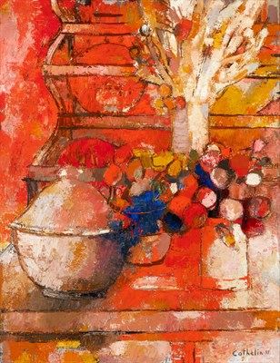 Lot 1079 - Bernard Cathelin French, 1919-2004 Composition...