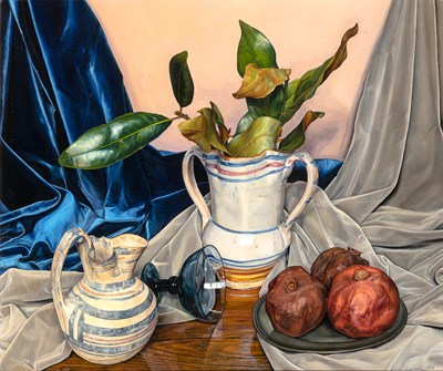 Lot 1050 - Luigi Lucioni American, 1900-1988 Still Life...
