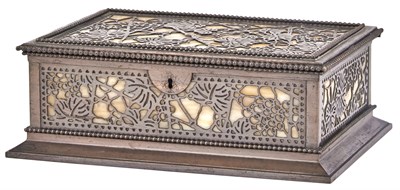 Lot 152 - Tiffany Studios Etched Metal and Favrile Glass...