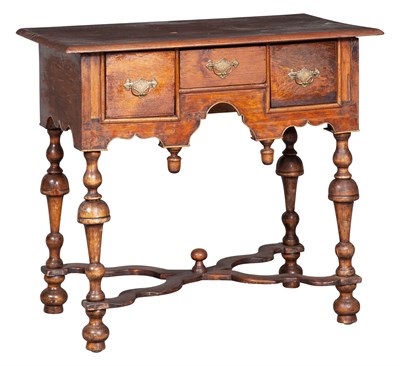Lot 1236 - William and Mary Style Maple and Other Woods...