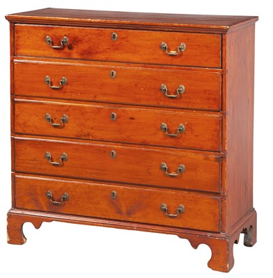 Lot 1317 - Chippendale Pine Chest of Drawers 18th Century...
