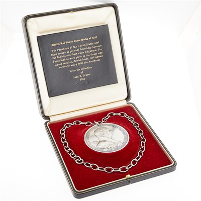 Lot 57 - Martin Van Buren Indian Peace Medal Large size...