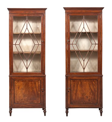 Lot 178 - Pair of Late George III Ebony-Inlaid Mahogany...