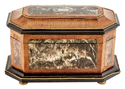 Lot 290 - French Gilt-Metal Mounted Oak, Ebonized and...