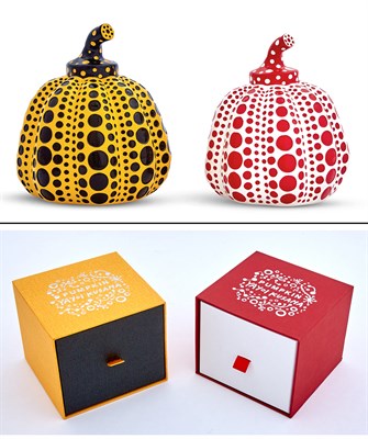 Lot 104 - Yayoi Kusama (b. 1929) RED PUMPKIN; YELLOW...