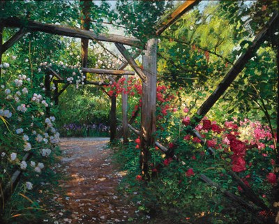 Lot 54 - Daniel J. Maffia French, b. 1937 Rose Arbor...