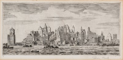Lot 103 - Reginald Marsh (1898-1954) SKYLINE FROM...