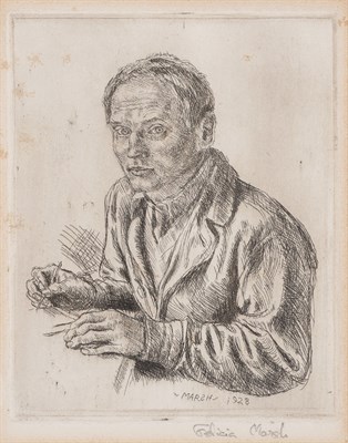 Lot 102 - Reginald Marsh (1898-1954) SELF-PORTRAIT...