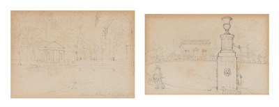 Lot 27 - French School 19th century Views of an Estate:...