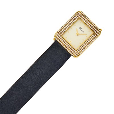 Lot 23 - Poiray Gold and Diamond Wristwatch, France