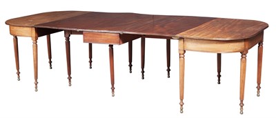 Lot 237 - Regency Mahogany and Brass-Mounted Dining...