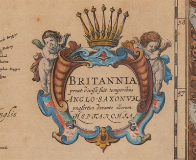Lot 88 - Blaeu's map of Britain, richly colored
