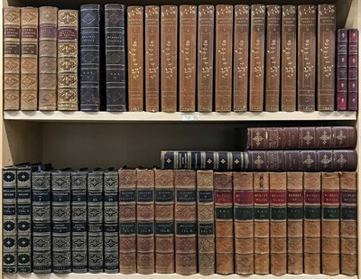 Lot 105 - [BINDINGS] Approximately 40 leather bound...