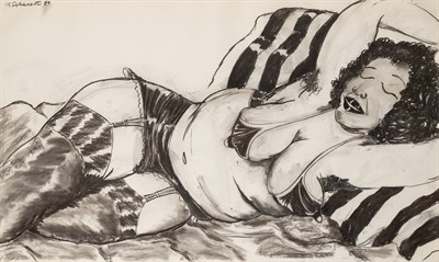 Lot 85 - Robert Colescott American, 1925-2009 Spanish...