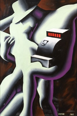 Lot 44 - Mark Kostabi American, b. 1960 Cashier's...
