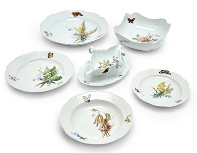 Lot 221 - Meissen Porcelain Floral Decorated Partial...