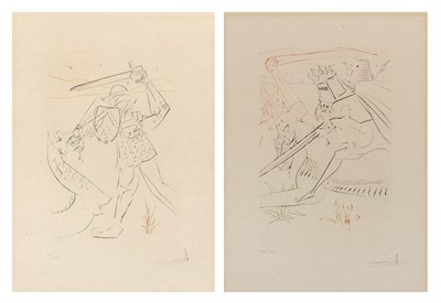 Lot 1104 - Salvador Dalí (1904-1989) LE TOMBE DE LANCELOT;...