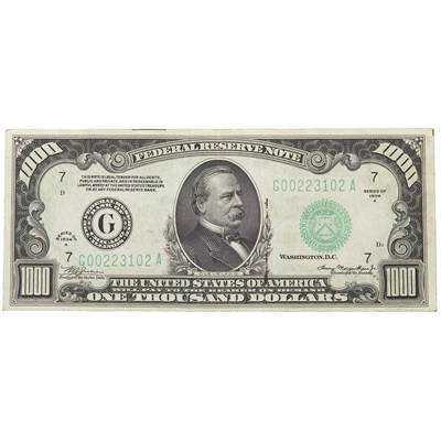 Lot 90 - United States 1934A One Thousand Dollar Small...