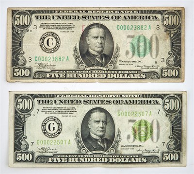 Lot 93 - United States 1934 Five Hundred Dollar Small...